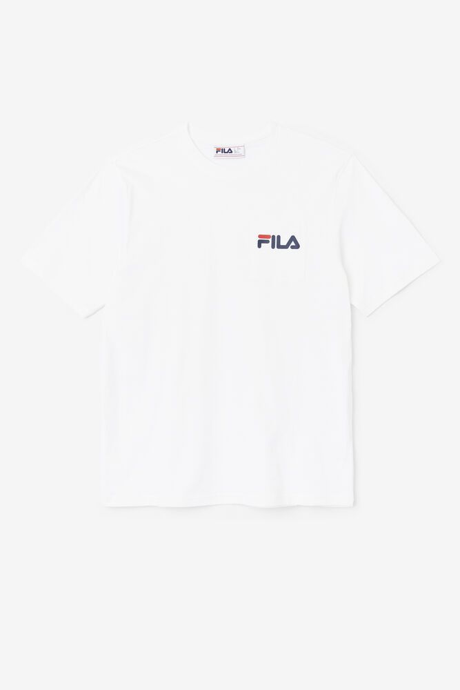 Fila Tričko Panske Curtis Pocket Biele - FJNYH4059